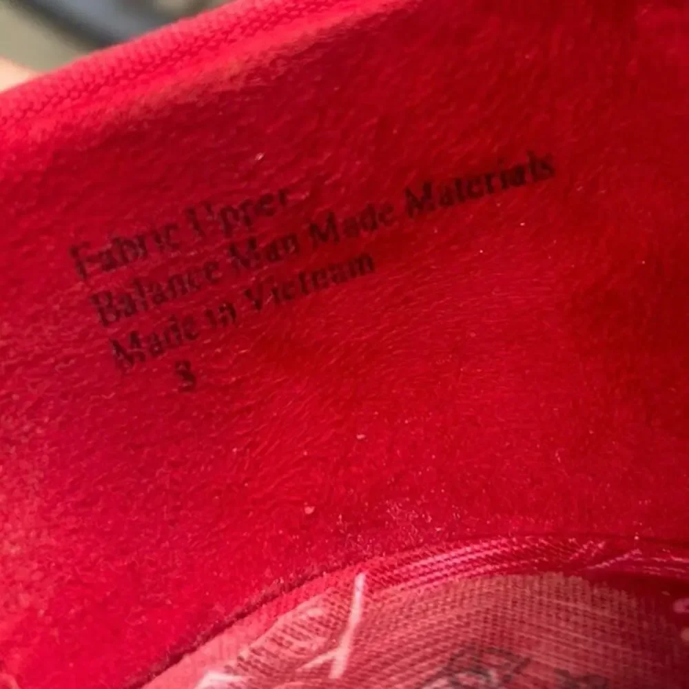 Coach and Four Red Canvas Peep Toe Espadrille Wedge Shoes Size 8 Comfort